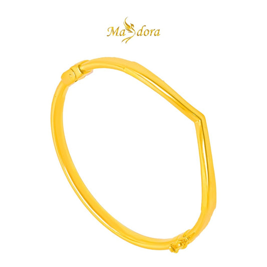 MASDORA 916 Gold Bangle Gelang Tangan Emas ~ Exclusive V (EMAS 916/22K)