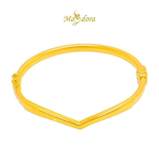 MASDORA 916 Gold Bangle Gelang Tangan Emas ~ Exclusive V (EMAS 916/22K)