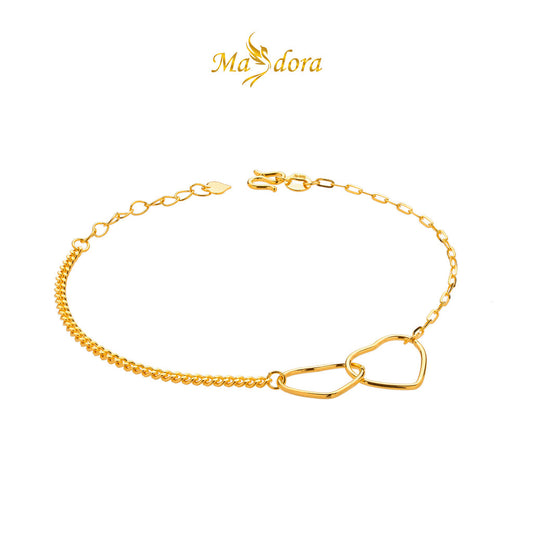 MASDORA 999 Gold Bracelet Rantai Tangan Emas ~ Double Sincero Duo-Chain (EMAS 999/24K)