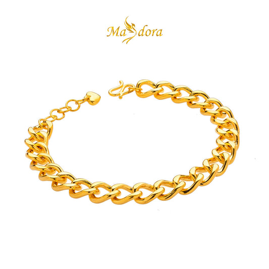 MASDORA 999 Gold Bracelet Rantai Tangan Emas ~ Gajah Licin (EMAS 999/24K)