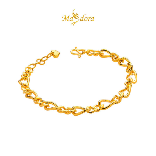 MASDORA 999 Gold Bracelet Rantai Tangan Emas ~ Golden Fitful Fegaro (EMAS 999/24K)