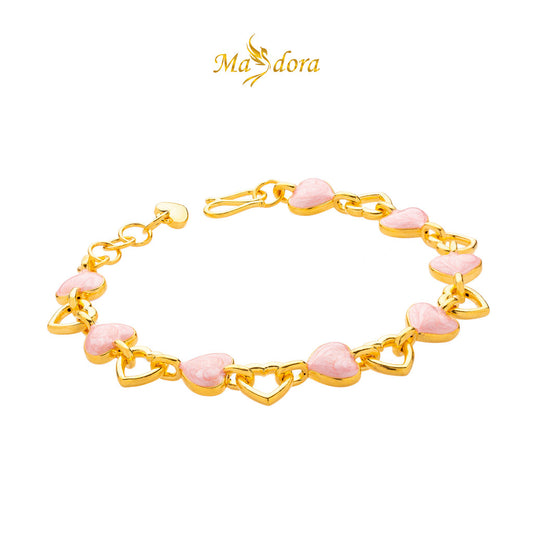 MASDORA 999 Gold Bracelet Rantai Tangan Emas ~ Pinky Sincero Links (EMAS 999/24K)