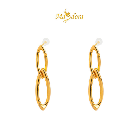 MASDORA 999 Gold Bracelet Rantai Tangan Emas ~ Double Spiral Set  (EMAS 999/24K)