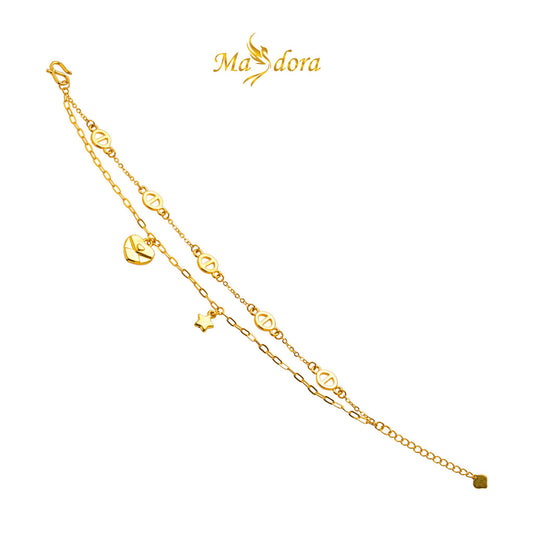 MASDORA 999 Gold Bracelet Rantai Tangan Emas ~ Love Letter Edition (EMAS 999/24K)