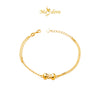 MASDORA 999 Gold Bracelet Rantai Tangan Emas ~ Fluffy Bow (EMAS 999/24K)