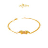 MASDORA 999 Gold Bracelet Rantai Tangan Emas ~ Fluffy Bow (EMAS 999/24K)