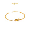MASDORA 999 Gold Bracelet Rantai Tangan Emas ~ Fluffy Bow (EMAS 999/24K)