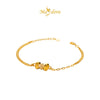 MASDORA 999 Gold Bracelet Rantai Tangan Emas ~ Fluffy Bow (EMAS 999/24K)