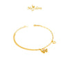 MASDORA 999 Gold Bracelet Rantai Tangan Emas ~ Duo Chain Ribbon (EMAS 999/24K)