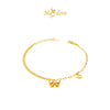 MASDORA 999 Gold Bracelet Rantai Tangan Emas ~ Duo Chain Ribbon (EMAS 999/24K)