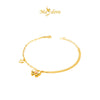 MASDORA 999 Gold Bracelet Rantai Tangan Emas ~ Duo Chain Ribbon (EMAS 999/24K)