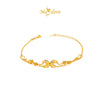 MASDORA 999 Gold Bracelet Rantai Tangan Emas ~ Baby Butterfly (EMAS 999/24K)