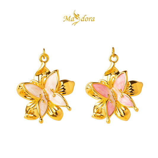 MASDORA 999 Gold Pendant Loket Emas ~ Fairy Flower (EMAS 999/24K)