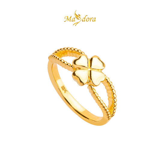 MASDORA 999 Gold Ring Rings Cincin Emas ~ Golden Ethereal Lucky (EMAS 999/24K)