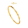 MASDORA 999 Gold Bangle Gelang Tangan Emas ~ Round Matte Bamboo (EMAS 999/24K)