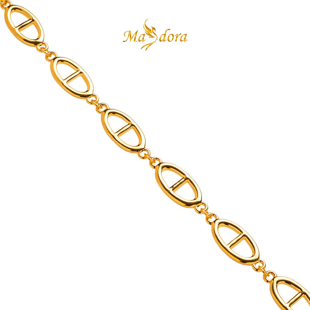 MASDORA 999 Gold Bracelet Rantai Tangan Emas ~ Golden Connected D (EMAS 999/24K)
