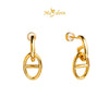 MASDORA 999 Gold Earring Earrings Emas ~ Golden D Links (EMAS 999/24K)