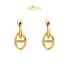 MASDORA 999 Gold Earring Earrings Emas ~ Golden D Links (EMAS 999/24K)