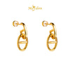MASDORA 999 Gold Earring Earrings Emas ~ Golden D Links (EMAS 999/24K)