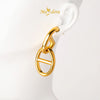 MASDORA 999 Gold Earring Earrings Emas ~ Golden D Links (EMAS 999/24K)