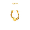 MASDORA 999 Gold Earrings Earring Subang Emas ~ Golden Love Harp  (EMAS 999/24K)