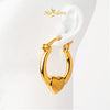 MASDORA 999 Gold Earrings Earring Subang Emas ~ Golden Love Harp  (EMAS 999/24K)