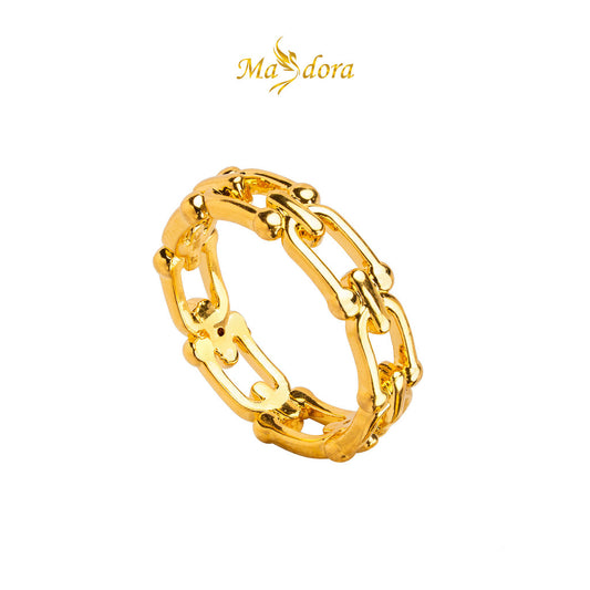 MASDORA 999 Gold Ring Rings Cincin Emas ~ Golden Hardware Band (EMAS 999/24K)