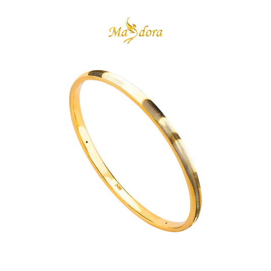 MASDORA 999 Gold Bangle Gelang Tangan Emas ~ Golden Quern Round (EMAS 999/24K)