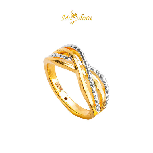 MASDORA 916 Gold Ring Rings Cincin Emas ~ HG Little Wave (EMAS 916/22K)