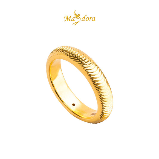 MASDORA 916 Gold Ring Rings Cincin Emas ~ HG Golden Quern Band (EMAS 916/22K)