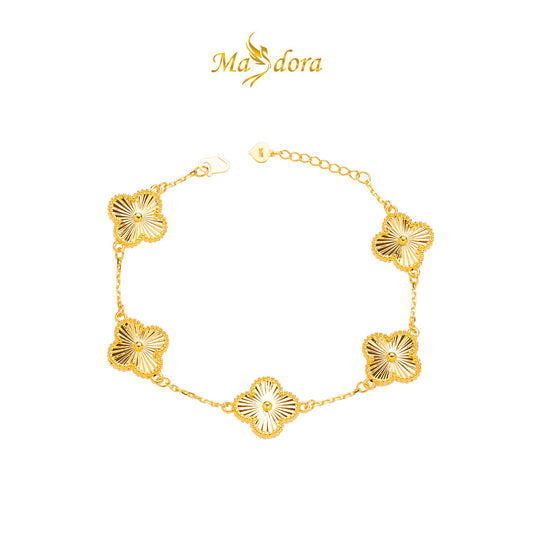 MASDORA 916 Gold Bracelet Rantai Tangan Emas ~ HG Clover Gold (EMAS 916/22K)