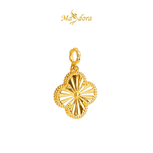 MASDORA 916 Gold Pendant Loket Emas ~ HG Clover Gold (EMAS 916/22K)