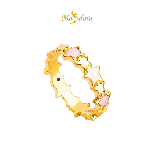 MASDORA 916 Gold Ring Rings Cincin Emas ~ HG Starry Link (EMAS 916/22K)