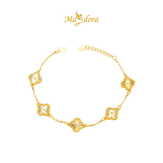 MASDORA 916 Gold Bracelet Rantai Tangan Emas ~ HG Clover Gold (M) (EMAS 916/22K)