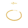 MASDORA 916 Gold Bracelet Rantai Tangan Emas ~ HG Golden Plain Boba (EMAS 916/22K)