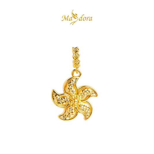 MASDORA 916 Gold Pendant Loket Emas ~ HG Pointy Flower (EMAS 916/22K)