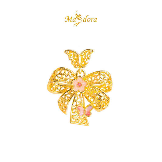 MASDORA 916 Gold Pendant Loket Emas ~ HG Classic Ribbon (EMAS 916/22K)