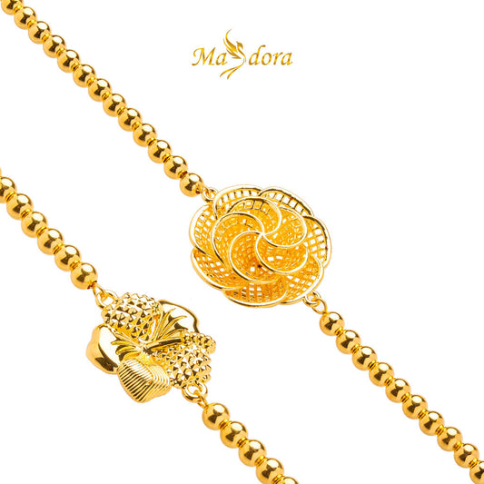 MASDORA 916 Gold Bracelet Rantai Tangan Emas ~ HG Blooming Boba (EMAS 916/22K)