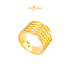 MASDORA 916 Gold Ring Rings Cincin Emas ~ HG Golden Quintuple Ripple (EMAS 916/22K)