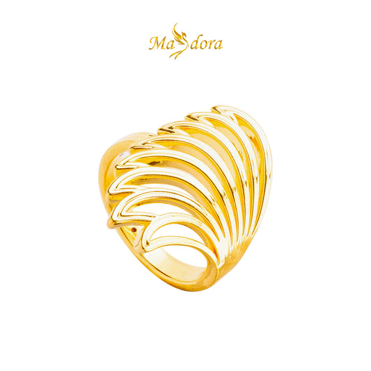 MASDORA 916 Gold Ring Rings Cincin Emas ~ HG New Majestic Wing (EMAS 916/22K)