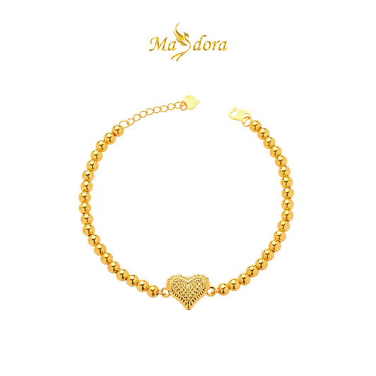 MASDORA 916 Gold Bracelet Rantai Tangan Emas ~ HG Diamond Love Boba (EMAS 916/22K)