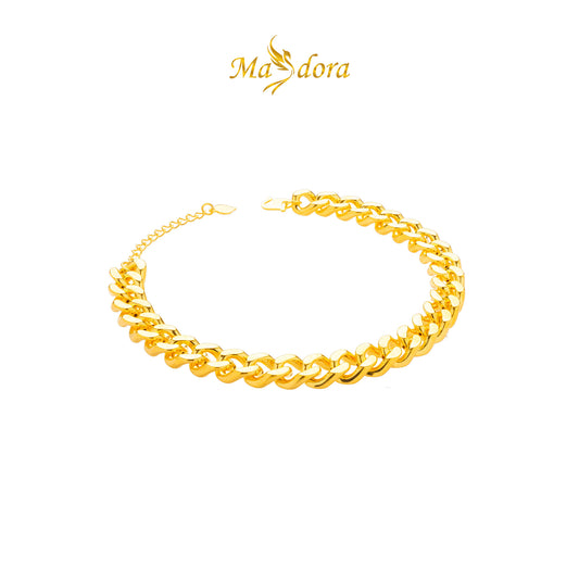 MASDORA 916 Gold Bracelet Rantai Tangan Emas ~ HG Classy Gajah Chain (EMAS 916/22K)