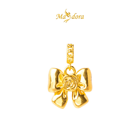 MASDORA 916 Gold Pendant Loket Emas ~ HG Tie Knot Bow (EMAS 916/22K)
