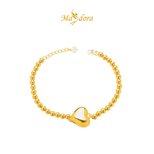 MASDORA 916 Gold Bracelet Rantai Tangan Emas ~ Hg Shiny Fluffy Boba (EMAS 916/22K)