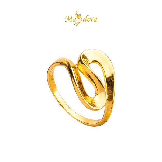 MASDORA 916 Gold Ring Rings Cincin Emas ~ Chunky Charming Sway (EMAS 916/22K)