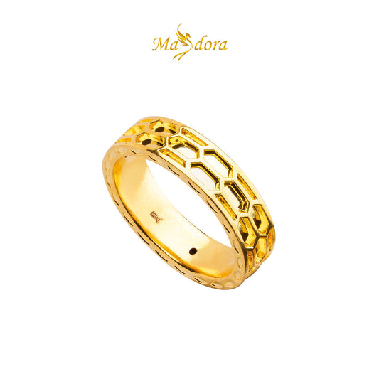MASDORA 916 Gold Ring Rings Cincin Emas ~ HG Golden Honeybee Band (EMAS 916/22K)