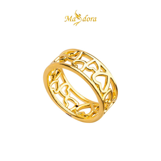 MASDORA 916 Gold Ring Rings Cincin Emas ~ HG Love Universe Band (EMAS 916/22K)