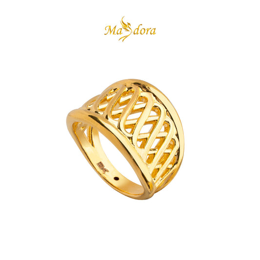 MASDORA 916 Gold Ring Rings Cincin Emas ~ HG Golden Enormous Ornate (EMAS 916/22K)