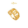 MASDORA 916 Gold Ring Rings Cincin Emas ~ HG Enormous Coco Chain Cutting  (EMAS 916/22K)