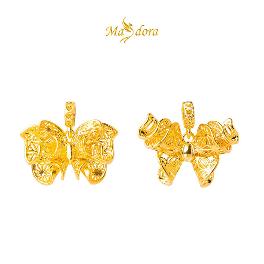 MASDORA 916 Gold Pendant Loket Emas ~ HG Golden Antique Ruffle (EMAS 916/22K)
